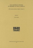 Old Assyrian studies in memory of Paul Garelli